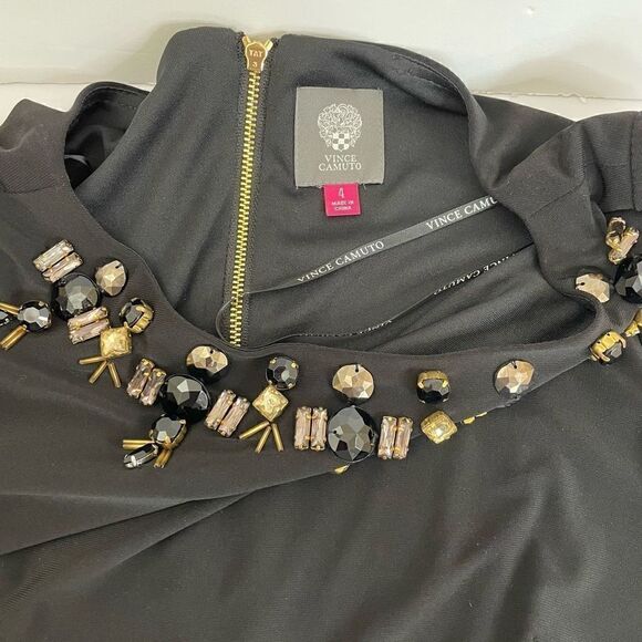 Vince Camuto| Jewel trimmed Neckline| Classic Mini dress| Has stretch - Picture 12 of 12